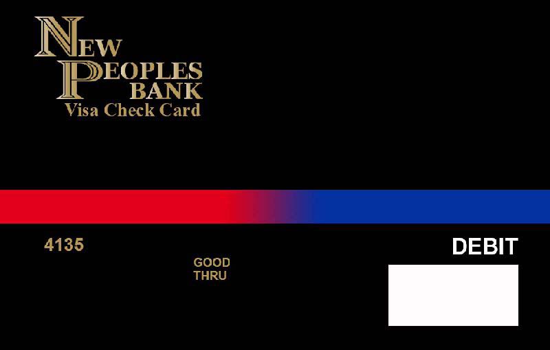 Card - Red Blue Line