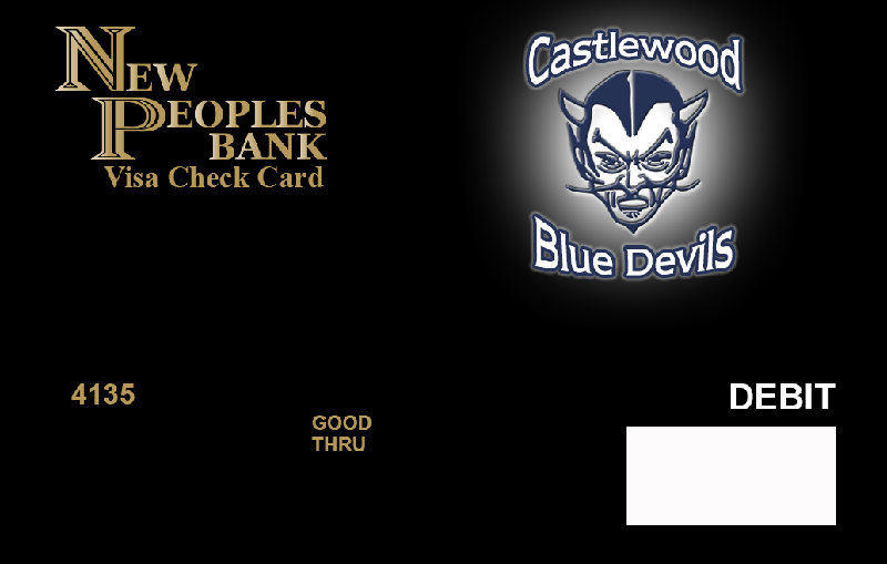 Card - Castlewood Blue Devils Face