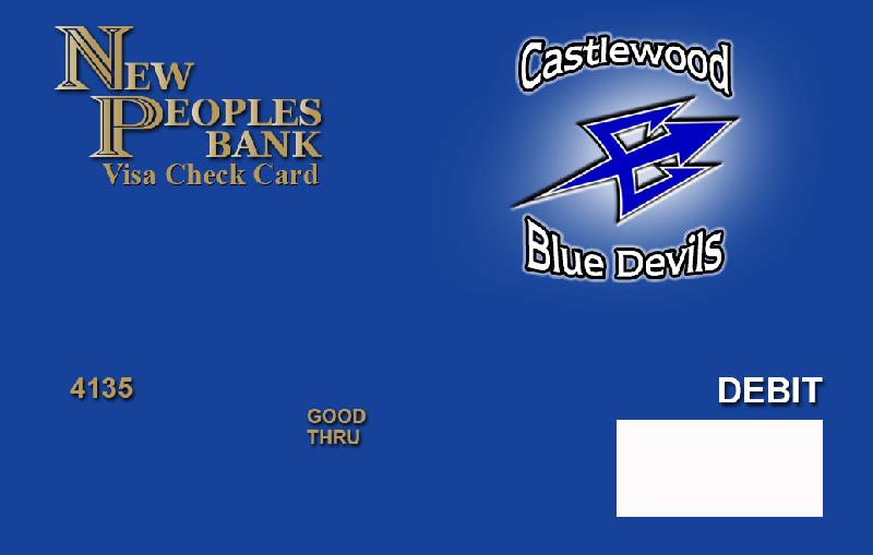 Card - Castlewood Blue Devils Pitch Fork