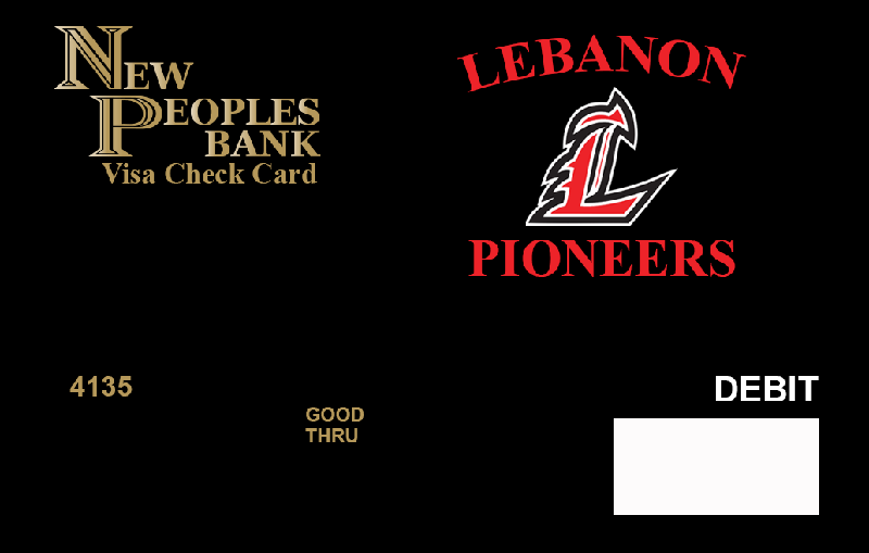 Card - Lebanon Pioneers - Black