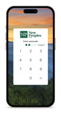 Mobile banking passcode