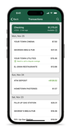 Mobile banking transactions