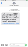fedex text screenshot