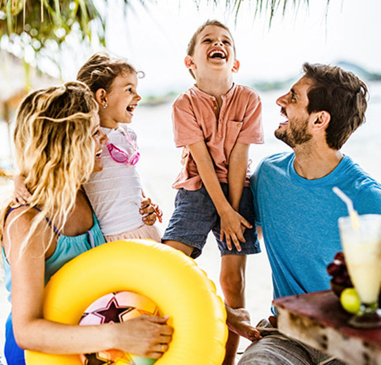Family on vacation.